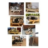 Wooden Frame Cat Scratcher Board with 3-in-1 Design for Cats