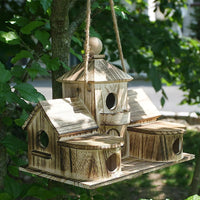 Luxurious Solid Wood Outdoor Bird Villa.      - Cozy Insulated Haven for Parrots & Birds This Winter