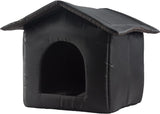 "Cozy Outdoor Pet Cave: Weatherproof Cat & Dog Shelter"