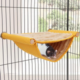 Hamster Plush Hammock Bird Hanging Bed Nest        for Rat Squirrel Chinchilla Gerbil Guinea Pig Small Parrot Budgie Parakeet Lovebird Canary (M, Yellow)