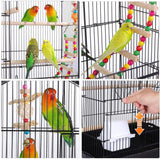 "Spacious 39-Inch Roof Top Bird Cage with Toys for Small Parrots"