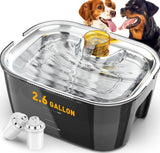 Ultimate 2-Gallon Dog Water Fountain & Food Bowl Dispenser