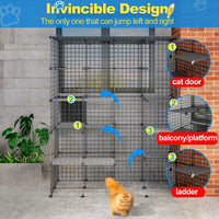 Spacious DIY Outdoor Cat Enclosure - Perfect Catio for Your Feline Friends!