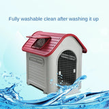 Plastic Warm Kennel Rainproof Outdoor Medium and Large Dog House Golden Retriever Dog Cage Dog House Sun Protection Dog Supplie