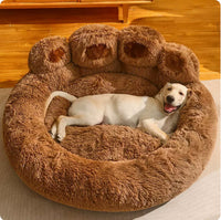 Ultimate Cozy Fleece-Lined Dog Bed for Medium to Large Breeds