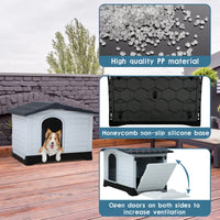 "Cozy Plastic Dog Shelter"