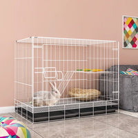 Luxurious Villa Rabbit Cage - Spacious Indoor Home for Your Bunny with Special Breeding Area