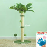 "Cactus Cat Scratching Post with Sisal Rope and Teaser Ball for Kittens and Cats"