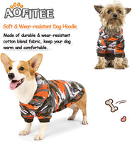 "Cozy Camo Dog Hoodie - Warm & Stylish Sweatshirt with Pocket for All Sizes!"