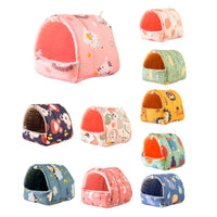 Cozy Cartoon Guinea Pig, Hamster or Rabbit Bed Cave - Soft, Skin-Friendly Hideout for Small Animals 