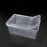 Portable Reptile Feeding Box for Snakes, Lizards, Frogs, Tarantulas, Turtles, and Hideouts