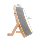 Wooden Frame Cat Scratcher Board with 3-in-1 Design for Cats