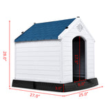 "Modern Plastic Dog House with Ventilation and Secure Fastening"