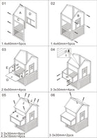 "Spacious 12 Sq. Ft. Chicken Coop & Run Combo for 3 Chickens - Zebediah"