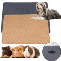  Waterproof Diaper Mat for Guinea Pigs, Hamster, Hedgehogs & Small Pets - Washable Cage Pee Pad & Bedding Mat 