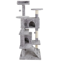 53" Activity Tower Cat Tree with Sisal-Covered Scratch Post - Kitty Furniture