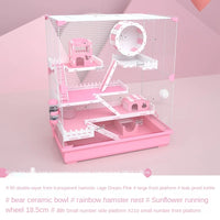 "Djungarian Hamster Deluxe Villa with Acrylic Accessories Set"