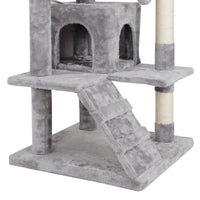 53" Activity Tower Cat Tree with Sisal-Covered Scratch Post - Kitty Furniture