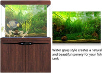 Professional title: "Aquarium PVC Adhesive Poster Background Decoration with Water Grass Design - 122 * 50cm"