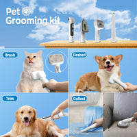 Dog & Cat Grooming Kit & Vacuum, 12Kpa 5 in 1 Grooming Kits        