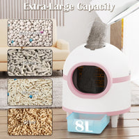 Self-Cleaning Cat Litter Box, with APP Control Odor.              