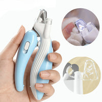 "LED Light Pet Nail Clippers: Professional Grooming Scissors for Dogs, Cats, and Small Animals"