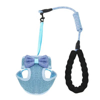 Elegant Bowknot Cat Harness and Leash Set