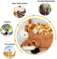 "Durable Squeaky Dog Toys: Double Layered Fabric, No Stuffing, Perfect for Small to Large Dogs"