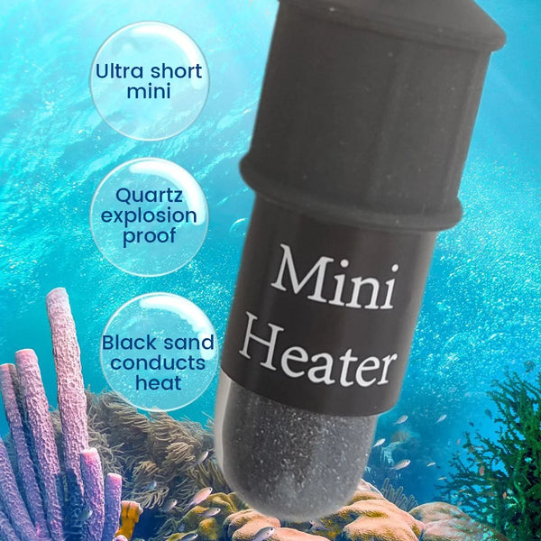 10W Mini Aquarium Heater with Digital Thermostat - Adjustable Temperature (64-93°F), USB Powered, Automatic Power-Off