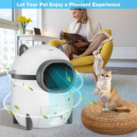 Revolutionary Self-Cleaning Cat Litter Box with App Control & Odor Elimination 