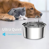 Revolutionary Automatic Stainless Steel Cat & Dogs Water Fountain - Keep Your Feline Hydrated and Happy!