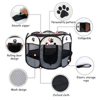 Ultimate Portable Foldable Pet Tent & Kennel - Easy Setup Octagonal Shelter for Dogs & Cats Outdoors