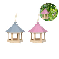 Charming Wooden Birdhouse & Feeder for Outdoor Garden Decor  