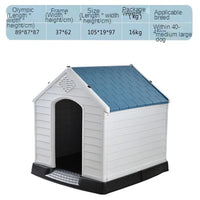 Plastic Warm Kennel Rainproof Outdoor Medium and Large Dog House Golden Retriever Dog Cage Dog House Sun Protection Dog Supplie