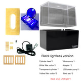 1.5L Mini Betta Fish Tank - Desktop Aquascaping with Water Filter, USB Air Pump, and LED Lighting