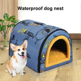 "Cozy Waterproof Pet House: The Perfect Warm Nest for Cats, Dogs, and Puppies!"