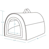 Cozy 2-in-1 Small Dog House for Small to Medium Dogs