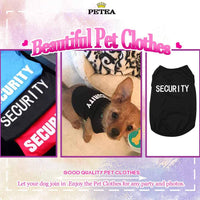 Stylish Black Cotton Security Dog & Cat Shirt - Summer T-Shirt for Dog & Cat 