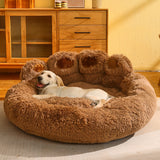 Ultimate Cozy Fleece-Lined Dog Bed for Medium to Large Breeds