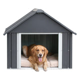 "Spacious Indoor Outdoor Dog House for Medium to Large Dogs - 34 x 38 x 35 Inches"