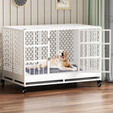 48 Inch Heavy Duty Dog Crate with Wheels.      