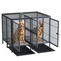 Heavy Duty Double Door Dog Crate:   