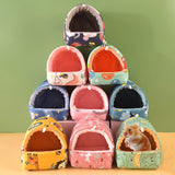 Cozy Cartoon Guinea Pig, Hamster or Rabbit Bed Cave - Soft, Skin-Friendly Hideout for Small Animals 