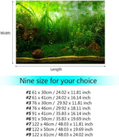 Professional title: "Aquarium PVC Adhesive Poster Background Decoration with Water Grass Design - 122 * 50cm"