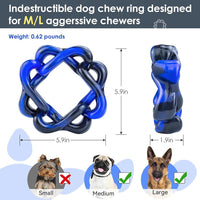 Tough Dog Chew Toy Ring for Aggressive Chewers