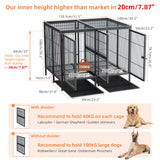 Heavy Duty Double Door Dog Crate:   