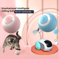 "Smart Rolling Magic Ball: Interactive Electronic Toy for Playful Cats and Dogs - Keep Your Feline Engaged Indoors!"