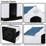 "Modern Plastic Dog House with Ventilation and Secure Fastening"