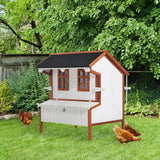 Large Wooden Chicken Coop with Nesting Box & Door 🐔