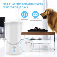 Automatic Dog Paws Cleaner or Foot Washer Cup, portable paw cleaner for small and medium-sized dogs 